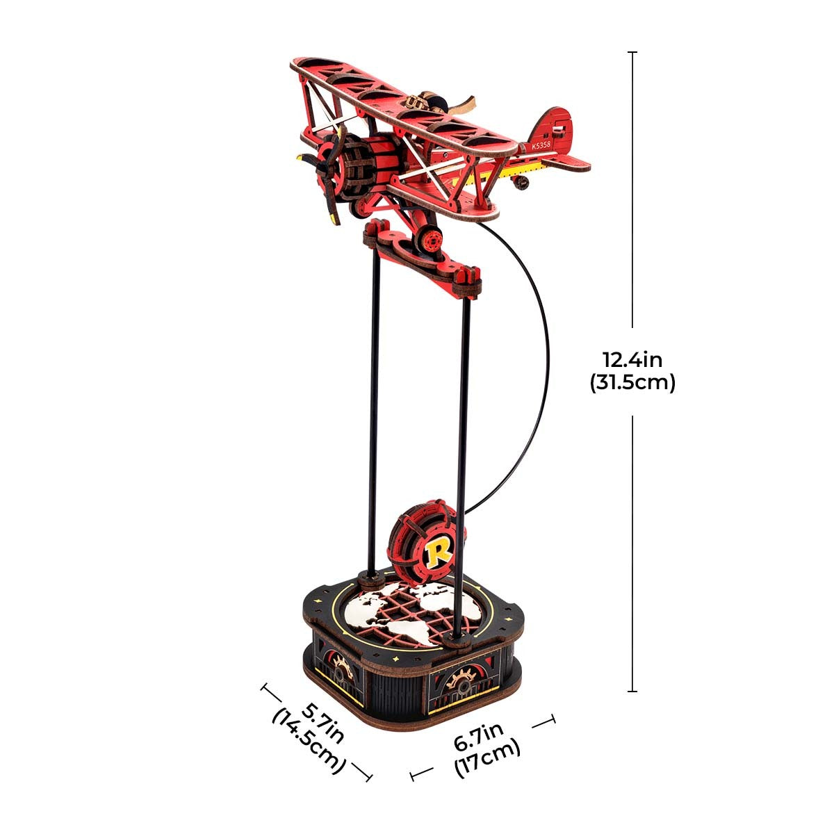 CraftAura Sky Captain Pendulum Balance Toy 3D Puzzle MCD01