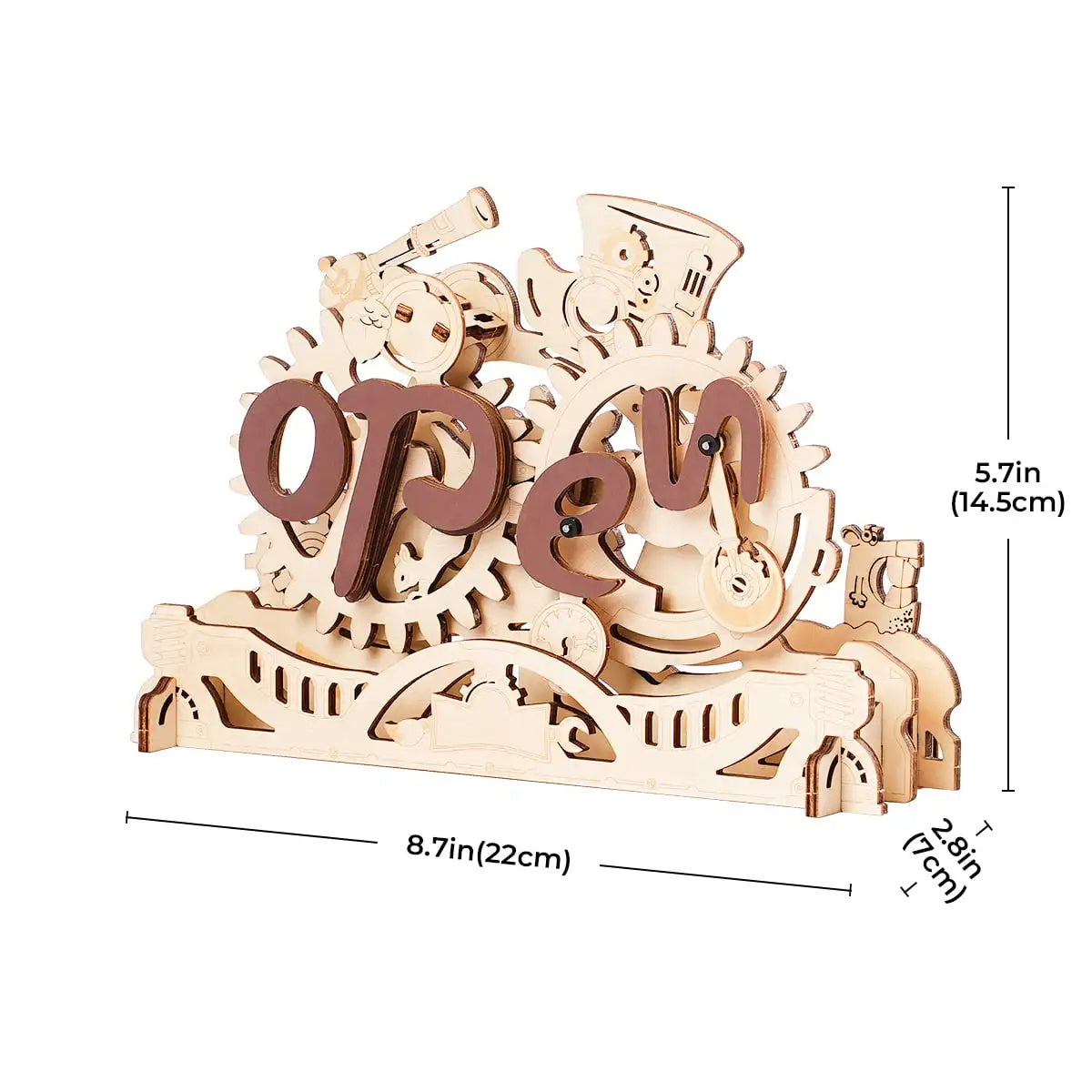 CraftAura Open Closed Sign 3D Wooden Puzzle LK506