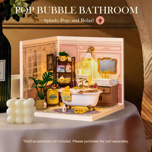 CraftAura Pop Bubble Bathroom DIY Miniature House DW014B