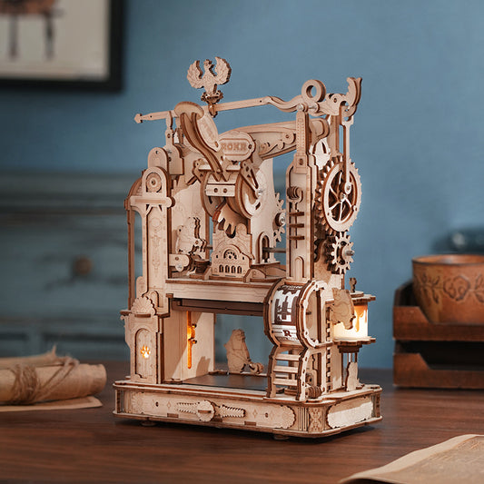 CraftAura Classic Printing Press Mechanical 3D Wooden Puzzle LK602