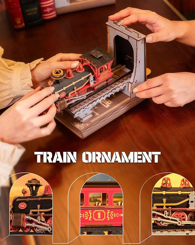 CraftAura Century Train DIY Book Nook TGE01