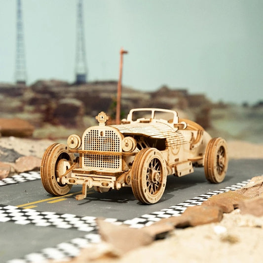 CraftAura Grand Prix Car Scale Model 3D Wooden Puzzle MC401